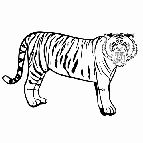 31 In hình tập tô hổ con chơi với chim nhỏ vui không tưởng