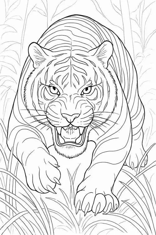 5 Tranh tô màu hổ con dễ thương tạo hứng thú cho trẻ nhỏ