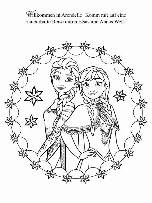 Tô màu vui Anna và Elsa giúp bé thư giãn sau giờ học