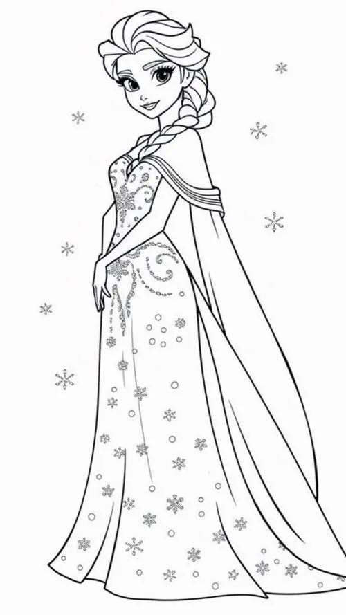 23 Cách tô công chúa Elsa với màu xanh băng chuẩn
