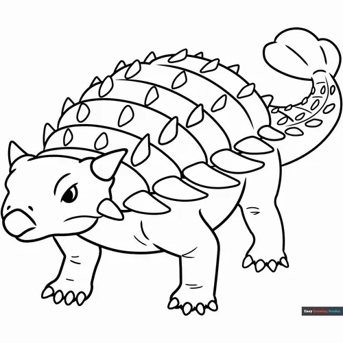 29 Bức tranh tô khủng long con mắt tròn xoe cực dễ thương