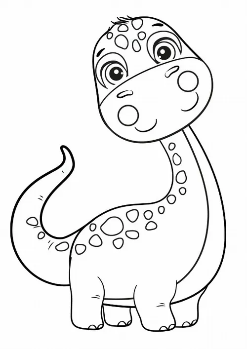 39 Tờ giấy tô màu khủng long đi khám phá rừng cho trẻ 6 tuổi