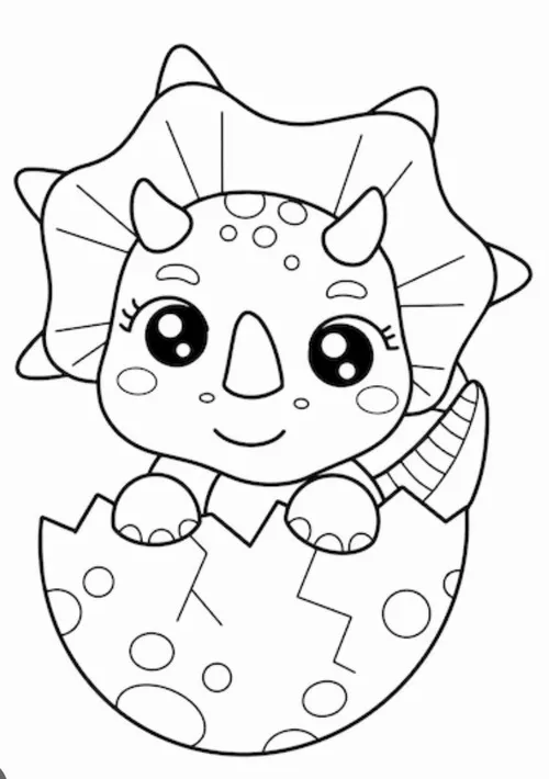 40 Trang tô màu khủng long tung tăng chạy nhảy cho trẻ 6 tuổi