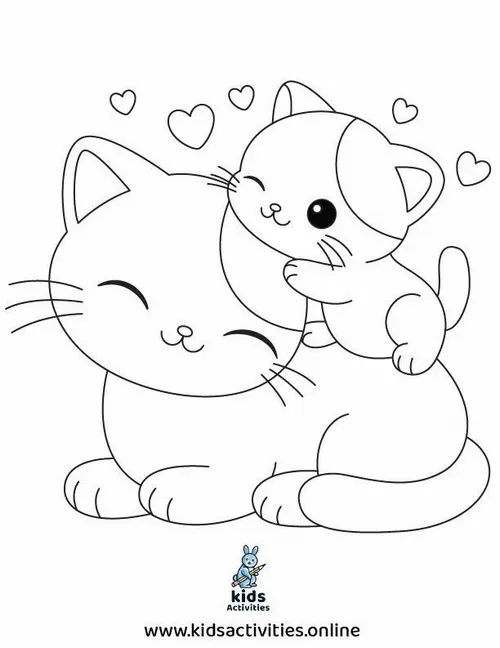 19 Hoạt động tô màu kitty chibi đáng yêu cho trẻ 6 tuổi