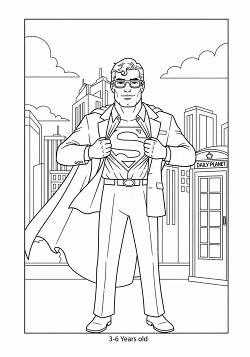 23 Hình tô màu người thép thắt lưng vàng tăng điểm nổi bật