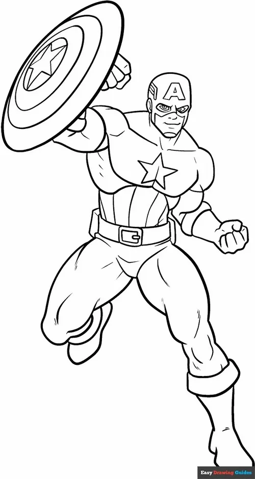 12 Mẫu tranh tô màu anh hùng bay ánh lam dịu kết hợp áo choàng