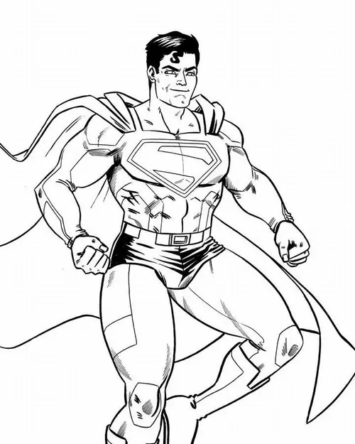 13 Cách tô Super man áo xanh đậm giúp bé rèn tay vững