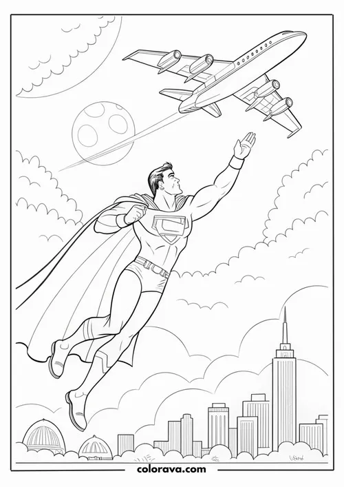 14 Bộ tranh tô màu người hùng Krypton gương mặt chính trực nhìn thương lắm