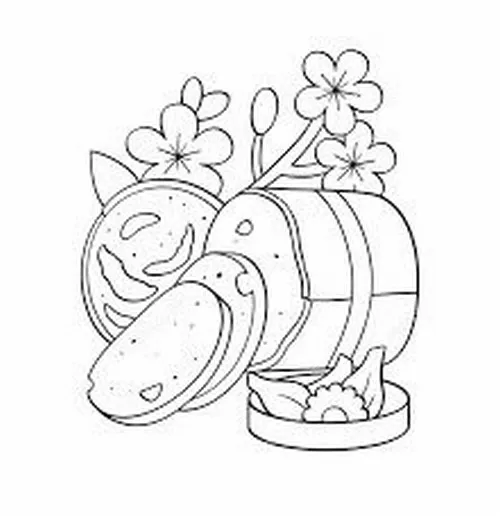 20 Hình tô màu cảnh bé nhận lì xì và cười tươi trong tiếng chúc Tết