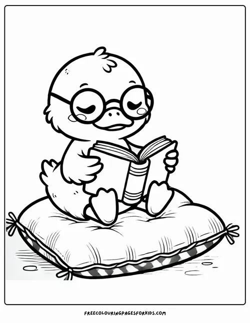 11 Tranh tô màu vịt con giúp bé rèn tay và phát triển trí tưởng tượng