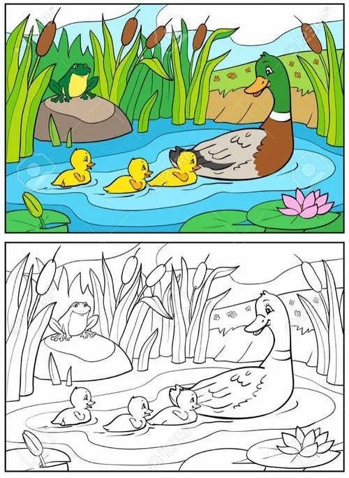 Bộ tranh tô màu con vịt giúp bé sáng tạo và học nhiều điều hay Bộ tranh tô màu con vịt giúp bé sáng tạo và học nhiều điều hay