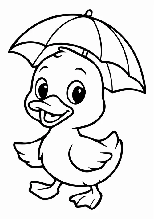 8 Những mẫu tranh vịt con giúp bé tập trung và tránh xa màn hình