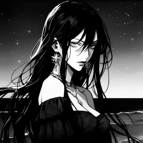 Avatar nữ trắng đen tối giản nhưng vẫn nổi bật trên mọi nền tảng