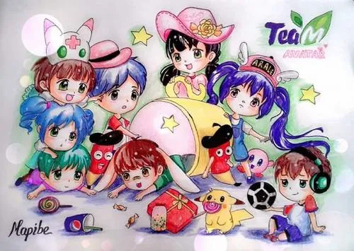 Avatar đẹp cho mạng xã hội Avatar VNTeam theo từng phong cách chơi