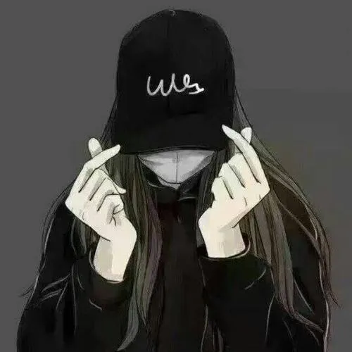 Hình đại diện ngầu đeo khẩu trang với tông màu lạnh, bí ẩn.