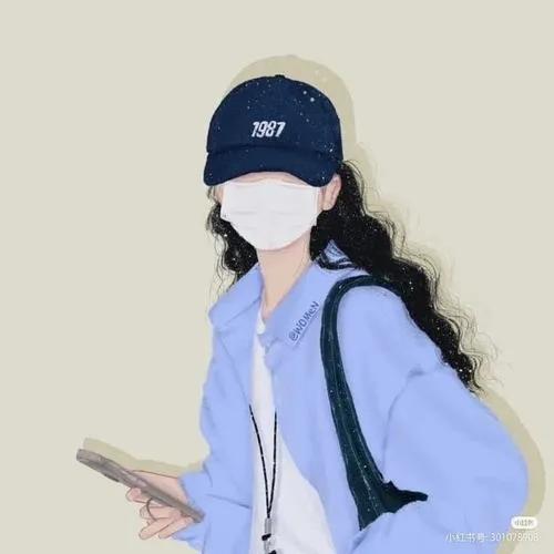 Ảnh cá nhân đeo khẩu trang cùng trang phục đơn giản, tối màu.