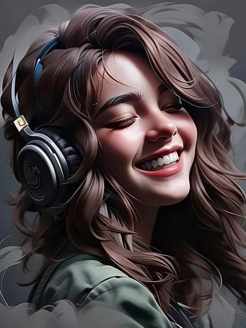 Avatar dễ thương mang nữ tính pha cá tính trong bố cục khung hình tối giản.