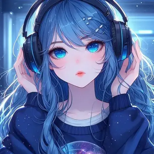 Hình profile cute nữ mang mood âm nhạc rõ ràng và cá tính.