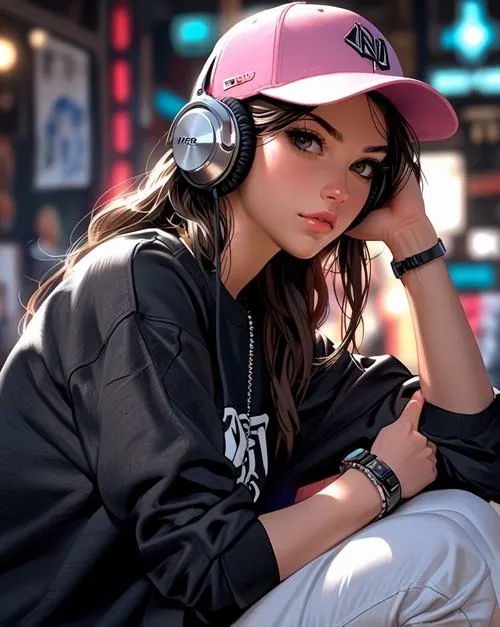 Avatar dễ thương nữ hòa vào không gian riêng không lời.