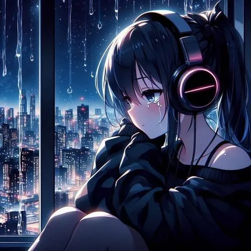 Avatar dễ thương thể hiện cảm xúc tập trung và riêng tư lặng thầm.