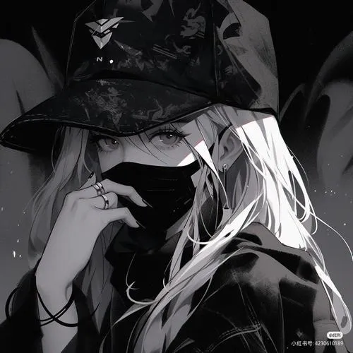 Hình đại diện ngầu con gái mũ che mắt, dấu mặt, ánh sáng tự nhiên.