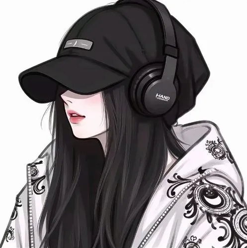 Ảnh avatar ngầu con gái đội nón, kín đáo, tông màu trầm cá tính.