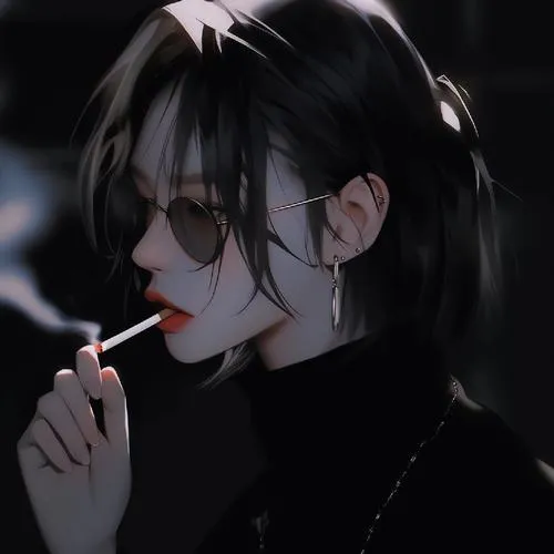 Full 85 Avatar Nữ Hút Thuốc ngầu lạnh lùng cho nàng cá tính với nét buồn suy tư