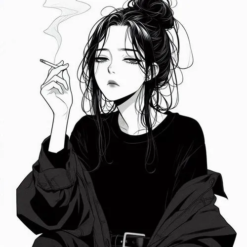 Ảnh profile con gái hút thuốc cho những ngày tâm trạng chùng xuống