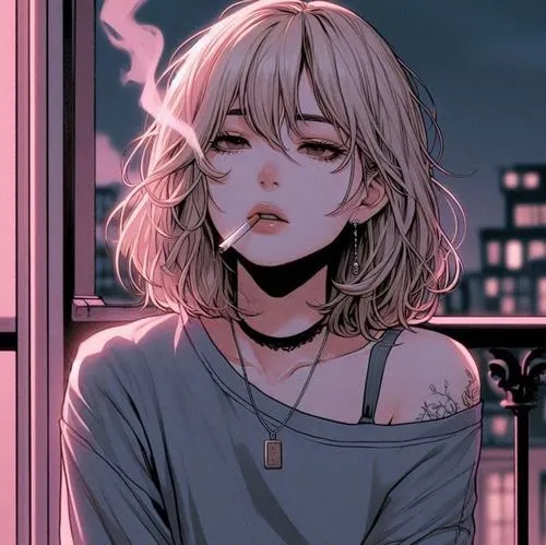 Ảnh avatar con gái hút thuốc vibe lạnh lùng