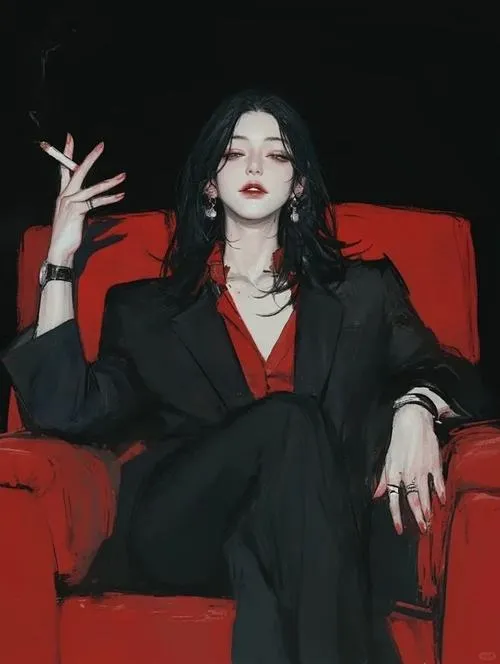 Avatar nữ hút thuốc tối màu cho cô nàng thích vibe điện ảnh