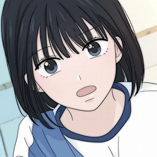 Hình profile tóc ngắn phông nền đơn sắc làm nổi nhân vật.