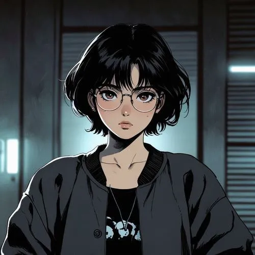 Hình profile gương mặt nữ tóc ngắn tạo thần thái lạnh rất ngầu.