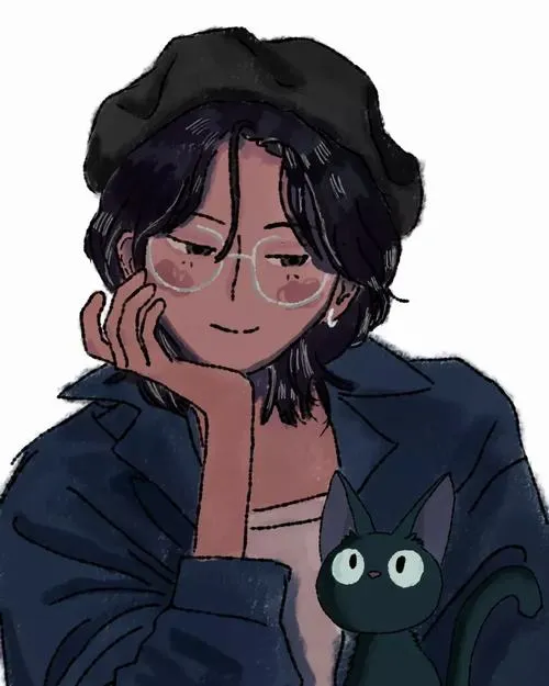 Hình profile cute tóc ngắn chỉnh màu ít bão hòa trầm.