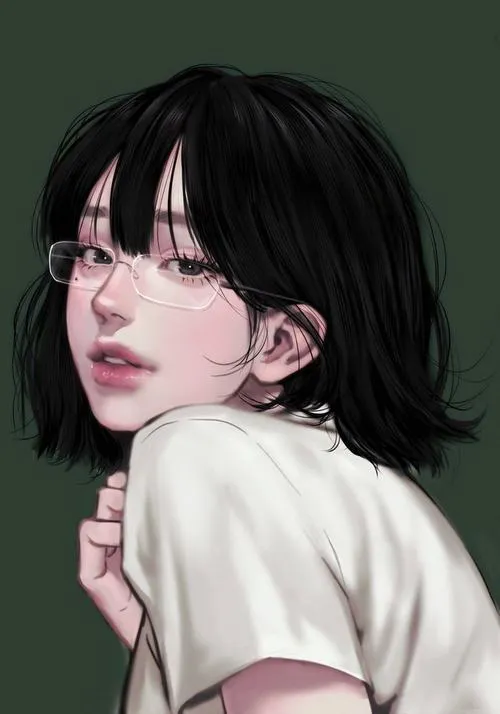 Hình đại diện ngầu tóc ngắn bố cục bán thân hiện đại.