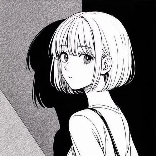 Avatar nữ tóc ngắn tông lạnh hợp gu mạnh và ít nói