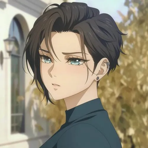 Ảnh avatar tóc ngắn phong cách tối giản rất gọn gàng.