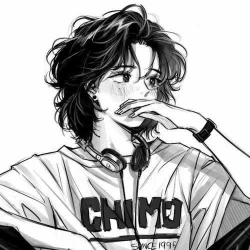 Ảnh profile nữ tóc ngắn độ tương phản cao tạo chiều sâu.