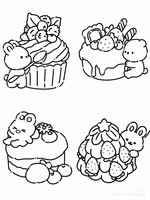 27 Trang tập tô kem ly mini với topping trái cây