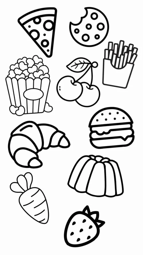 21 Tranh tô màu trà sữa mini có trân châu lấp lánh