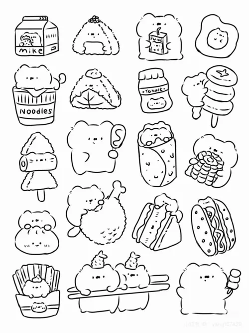 38 Trang tô màu kem ly pastel rất hợp buổi tối