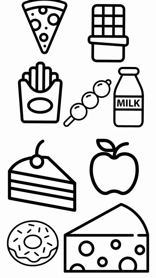 13 Hình tô màu cupcake mặt cười đáng yêu cực kì