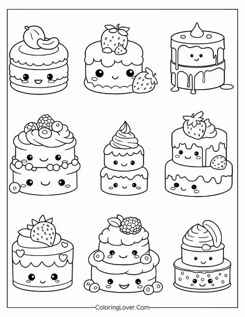 33 Trang tô màu trái cây mini má hồng nhìn cưng xỉu