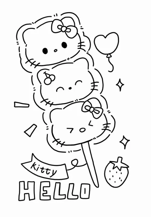 24 Tranh tô màu Melody khăn hồng dễ thương bé tô không chán.