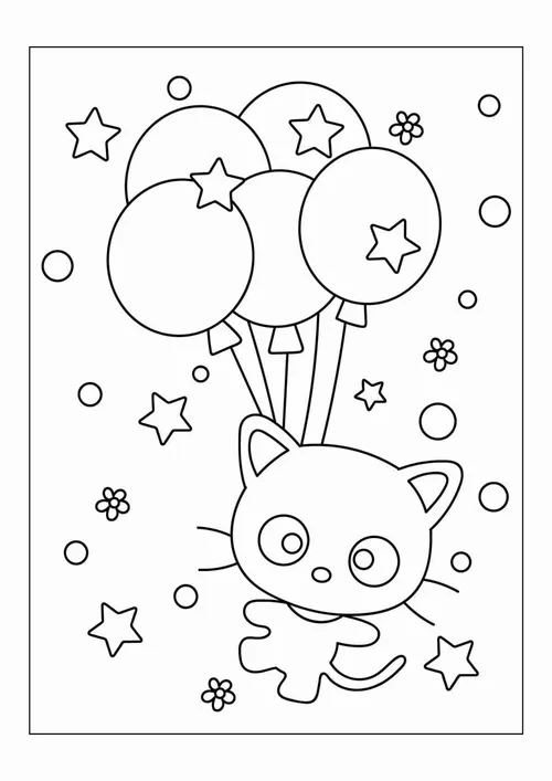 33 Trẻ học tô màu Kitty và Melody để luyện khả năng quan sát.