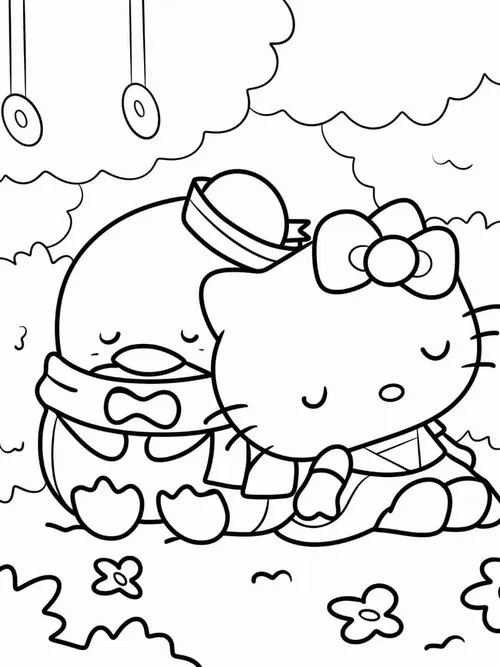 6 Bộ tranh tô màu Sanrio dễ thương khiến bé mê ngay từ cái nhìn đầu