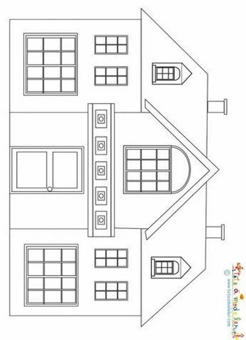 27 Tờ giấy tô màu sân trường có cây xanh và bồn hoa rực rỡ