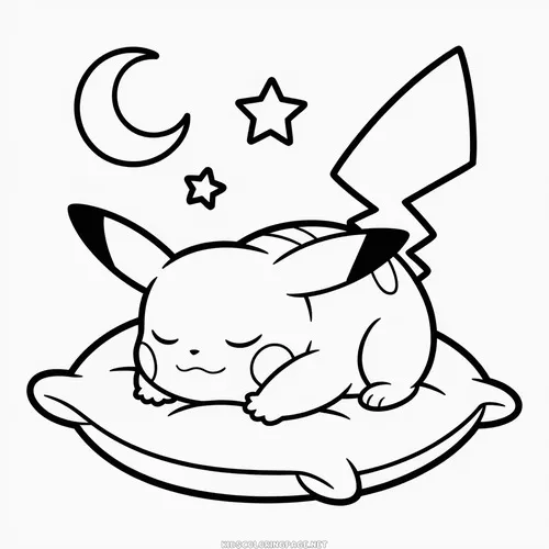 42 Tô màu sáng tạo Pikachu biến hóa sắc độ cho bé 5 tuổi.