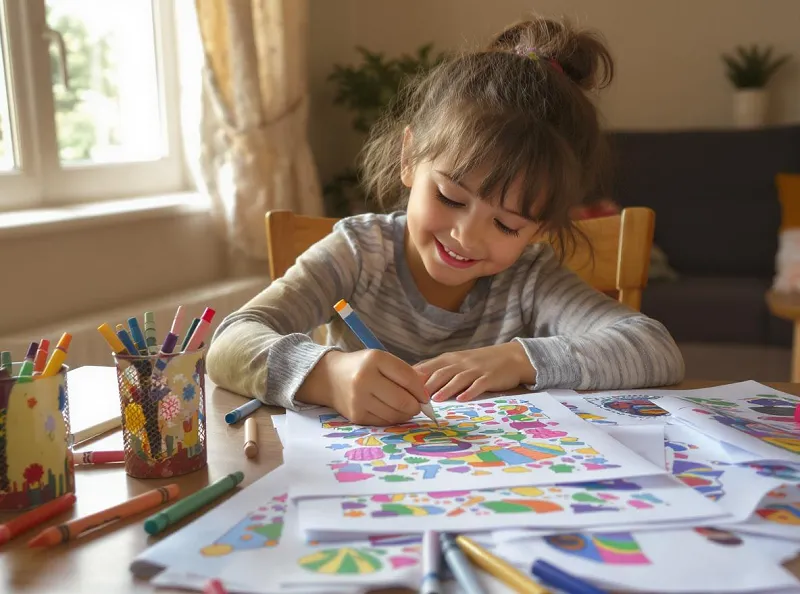 7 bước với Tranh Tô Màu giúp giảm thời gian sử dụng thiết bị điện thoại ở trẻ