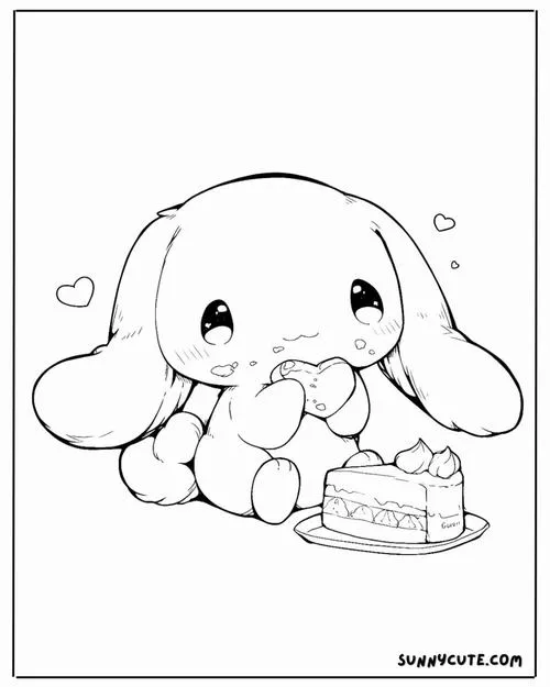 13 Bức tranh tô Cinnamoroll pastel nhẹ nhàng cho bé 3 tuổi