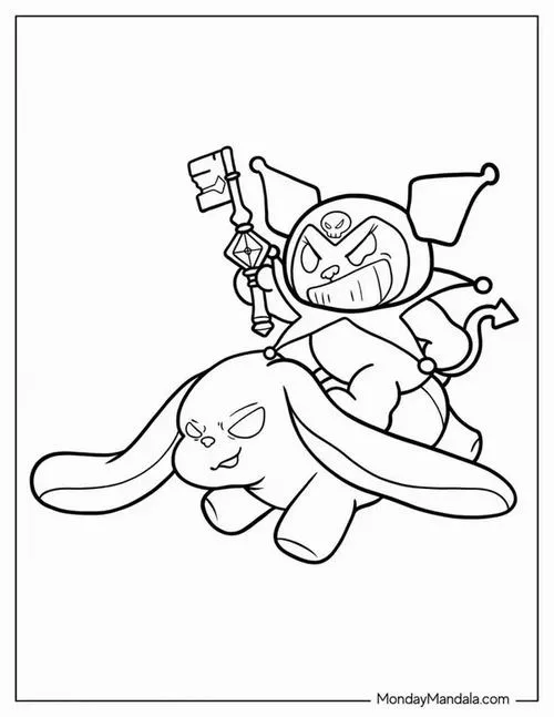 14 Cinnamoroll ngọt ngào Kuromi ngầu nhẹ trong tranh tô màu